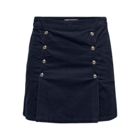 Jupe Plissée en Velours Côtelé ONLNESSA HW - Bleu Nuit