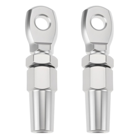 Cosses à œillet en acier inoxydable - Raccords de câbles 3mm