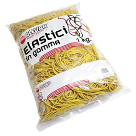 Élastiques en Caoutchouc Jaunes - 1 kg, Diamètre 120 mm