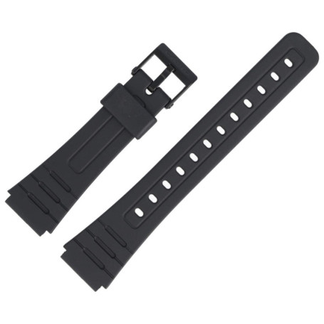 Bracelet de Montre Casio F-105 en Plastique Noir 18 mm