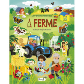 À la ferme : Livre d'autocollants illustré pour enfants