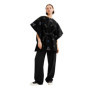 Poncho Noir à Fleurs Desigual pour Femmes - Taille Unique