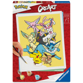 Ravensburger CreArt Peinture par Numéros - Pikachu & Evoli - 24x30 cm