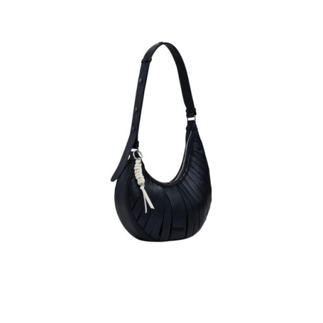 Sac à main Desigual Kapela Cascais Noir avec Panneaux Brodés