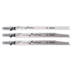 Kit de 3 Lames de Scie Sauteuse Bosch pour Bois Dur