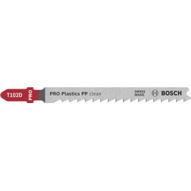 Lames de Scie Sauteuse Bosch PRO Plastics PP clean T102D - Coupe Précise pour Plastiques