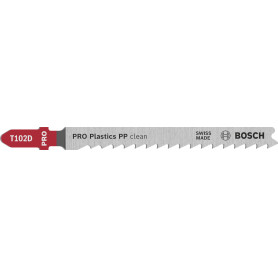 Lame de Scie Sauteuse Bosch T 102 D Clean pour Plastique