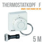 Tête Thermostatique à Distance Heimeier avec Tube Capillaire Blanc 5 m