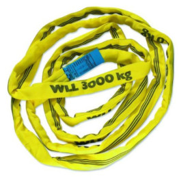 Sangle de Récupération Braun 3000 kg en Polyester Jaune - 1 m