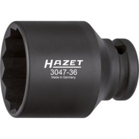 Douille à Choc HAZET 3047-36 pour Visseuses - Clé Hexagonale 36 mm