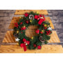 Couronne de Noël LED Idena avec Minuterie - 30 cm
