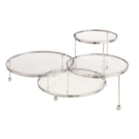 Présentoir à Gâteaux 3 Niveaux Wilton en Chrome