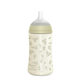 Biberon Suavinex 270 ml avec Tétine Symétrique en Silicone - Anticolique, Vert