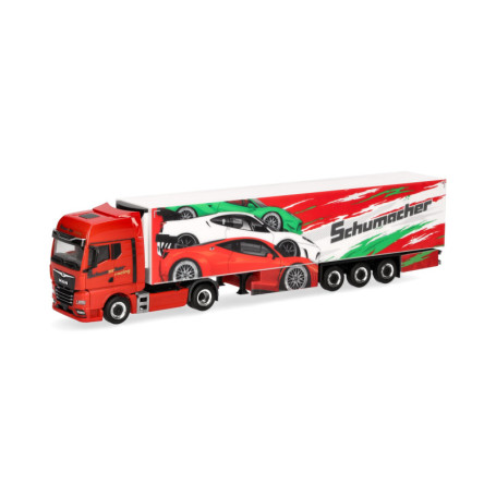 Camion Man TGX GX Semi-remorque Frigorifique Schumacher - Modèle Réduit 1:87