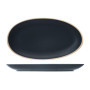 Assiette Ovale Galloway Noir - Lot de 6 par Cosy & Trendy