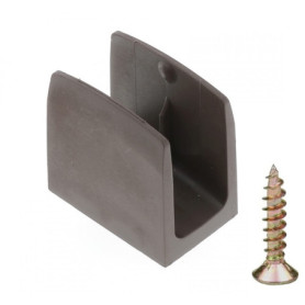 Clip Bloqueur de Manivelle pour Volet Roulant Marron - Support Universel 15-18mm