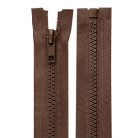 Fermeture Éclair Chocolat 30 cm - 2x Polyester pour Couture
