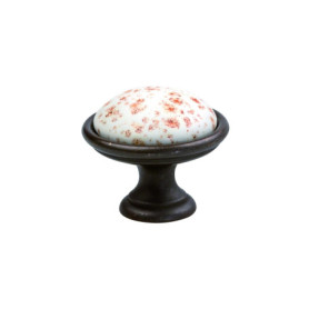 Bouton de tiroir en porcelaine céramique vintage 34 mm - cyclingcolors