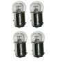 Lot de 4 Ampoules 12V 18/5W BAY15D pour Feu Arrière Auto et Moto