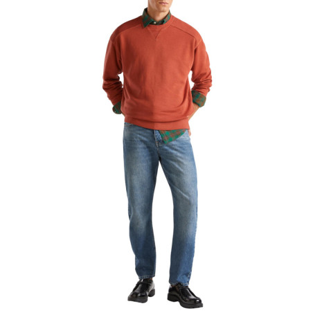 Sweat à Capuche Rouge en Coton Bio pour Homme - United Colors of Benetton