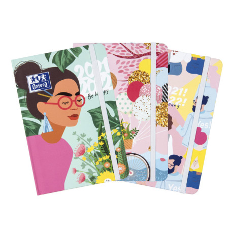Agenda Scolaire Oxford 2021/2022 - Designs Pastel - 1 Jour par Page - 176 Feuilles