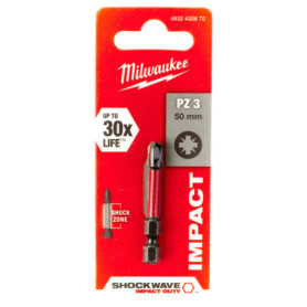 Embout de Vissage Milwaukee Shockwave pour Visseuses à Chocs