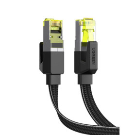 UGREEN Câble Ethernet Cat 7 Plat 10Gbps 600MHz RJ45 Tressé pour Consoles et PC - 8M