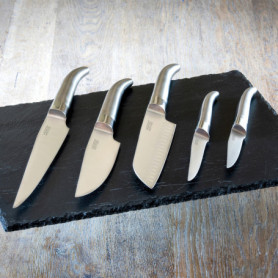 Set de 5 Couteaux de Cuisine LAGUIOLE HERITAGE en Acier Inoxydable avec Manche en Bois