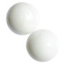 Set de 4 Billes en Verre Blanches - Perles pour Créations Manuelles