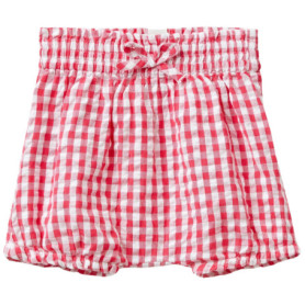 Short en Coton Seersucker Fille - Rose 12 Mois