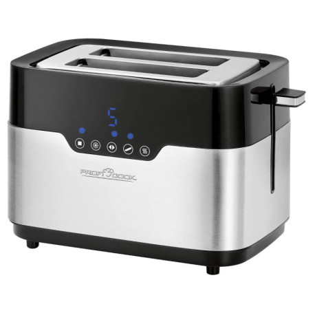 Grille-pain ProfiCook PC-TA 1170 en Acier Inoxydable avec Fonction Sensor Touch
