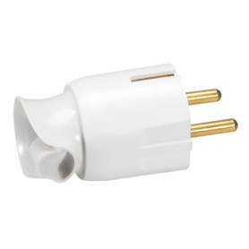 Fiche Électrique Legrand 2P+T 16A - Plastique Blanc