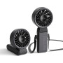 JISULIFE Ventilateur portable, ventilateur portable avec écran LED [refroidissement maximum 19,5 heures] 5000 mAh, plié à 150 °,