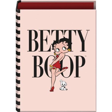 Classeur 4 Anneaux Betty Boop - Rose, Capacité 250 Feuilles