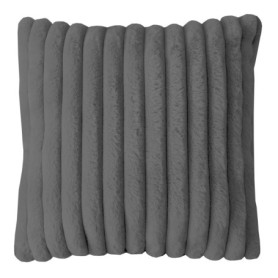 Housse de Coussin Réversible en Flanelle 60x60 cm - Himalaya Gris