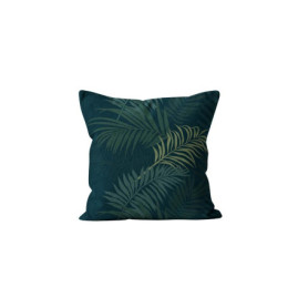 Housse de Coussin en Velours Imprimé Jungle 40x40 cm - Soleil d'ocre