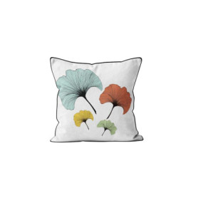 Housse de Coussin Ginkgo 40x40 cm - Soleil d'ocre