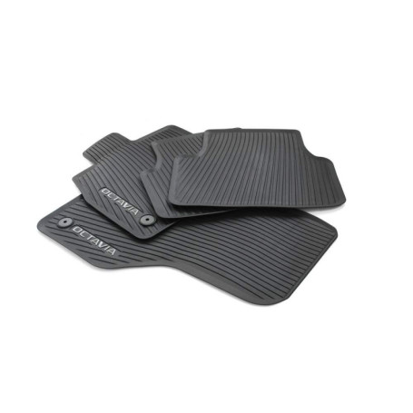 Tapis de Sol en Caoutchouc Skoda Octavia - Lot de 4 pour Toutes Saisons