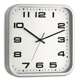 Horloge Murale Silencieuse TFA en Métal avec Couvercle en Verre