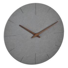 Horloge Murale Moderne TFA Dostmann en Béton Gris - Silencieuse et Élégante