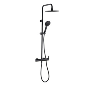 Colonne de Douche Wirquin Black Roma Touch avec Mitigeur Mécanique - 5 Jets