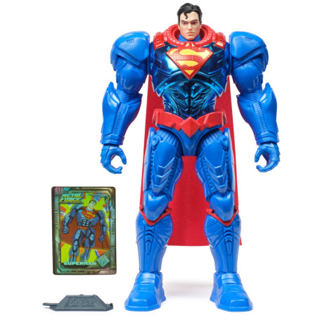 Figurine d'Action Superman Metal Force 30 cm avec Cape en Tissu