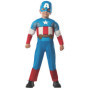 Costume Deluxe Captain America pour Enfants - Taille 1-2 ans