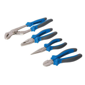 Jeu de 4 pinces professionnelles Silverline en acier chrome-vanadium