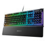 Clavier de Gaming SteelSeries Apex 3 avec Illumination RVB et Repose-Mains Magnétique