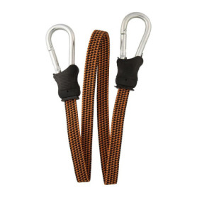Tendeur Plat COGEX 75 cm avec Mousquetons Métalliques - Charge 45 kg - Orange et Noir