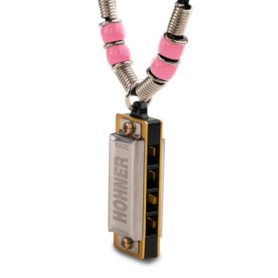Hohner Mini Harp Collier Rose - Harmonica Compact