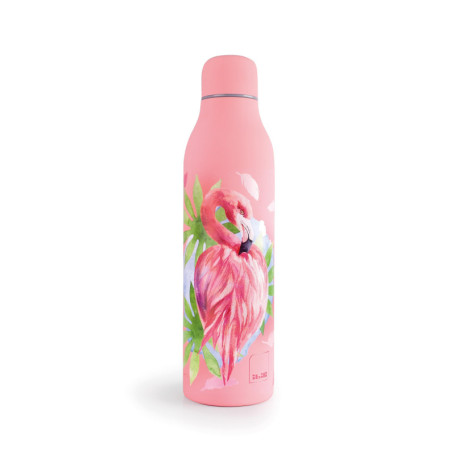 Bouteille Isotherme Smart Flamingo 500 ml en Acier Inoxydable