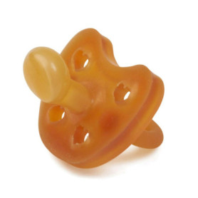 Tétine Bio en Caoutchouc Naturel pour Bébé - Grünspecht, 0-6 mois, Marron