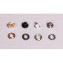 Assortiment d'Œillets Métalliques Rayher - 50 Pièces Multicolores pour Arts Créatifs